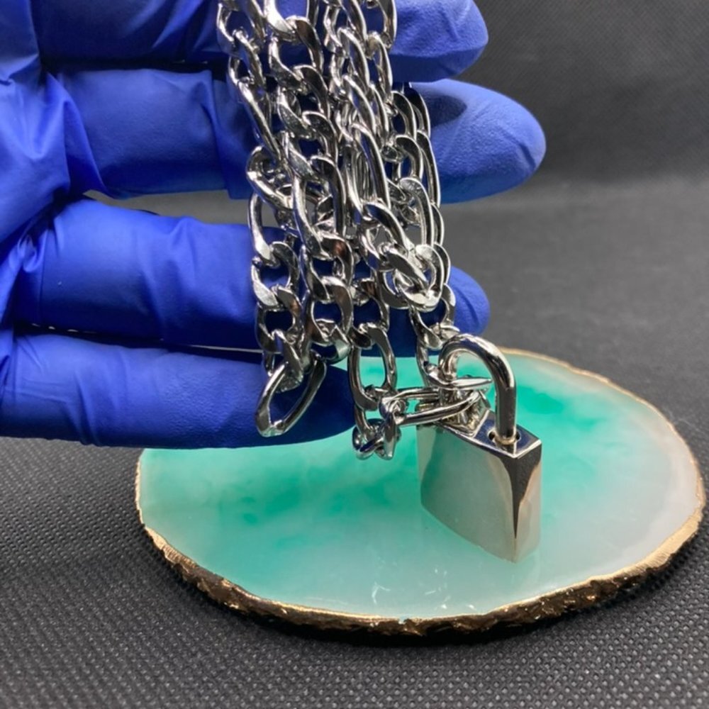 Padlock Necklace Metal chain